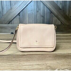 Kate Spade New York Cobble Hill Abela Rosecloud Pink Leather Crossbody Purse Bag